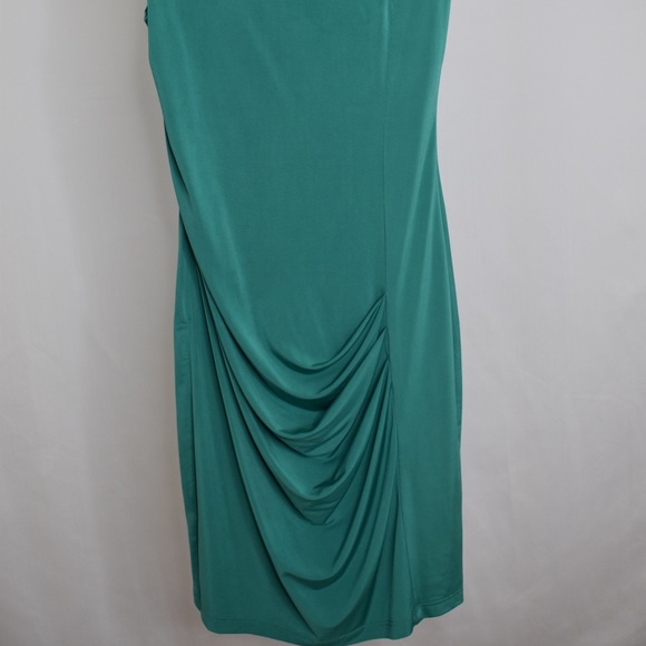 Green Slip on Dress - Picture 3 of 5